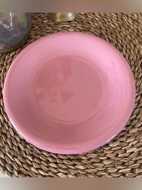 Vintage 80s Pink Japan Salad Plate 8” Mervyn’s Cottagecore Retro Pepto Pink Dish